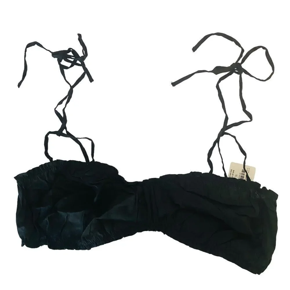 Anthropologie Ruched Sweetheart Bralette Sz XL NWT